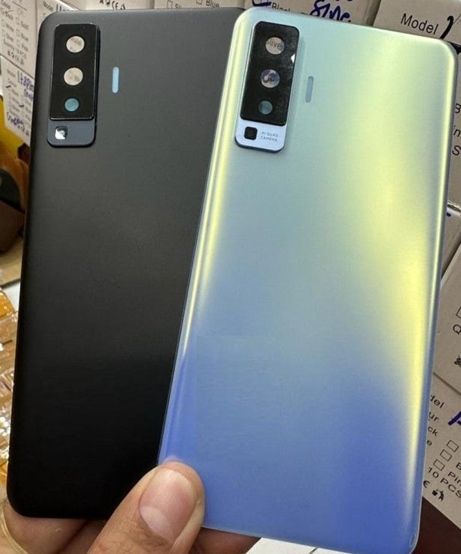 Mozomart Back Panel with Camera Lens for Vivo X50 Black Mozomart Mozomart Back Panel with Camera Lens for Vivo X50 Black Mozomart